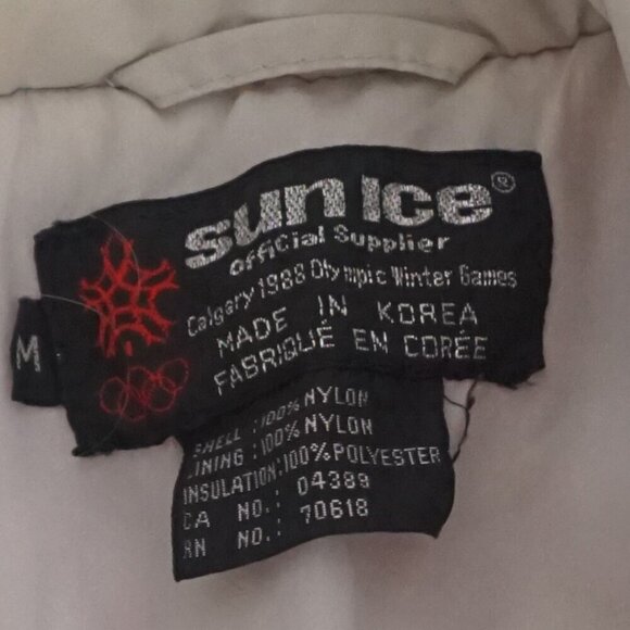 Sunice Calgary 1988 Olympic Winter Games Coca-Cola Gray Red Zip Up Winter Coat M - Picture 11 of 16